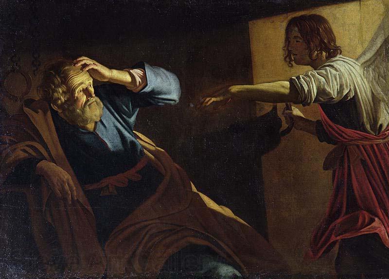 Gerard van Honthorst St Peter Released from Prison. At the Staatliche Museen, Berlin. Norge oil painting art